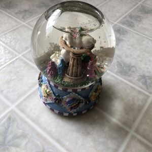 Easter Spring Globe Musical Water Snow Globe Bunnies Twinkle Twinkle Little st